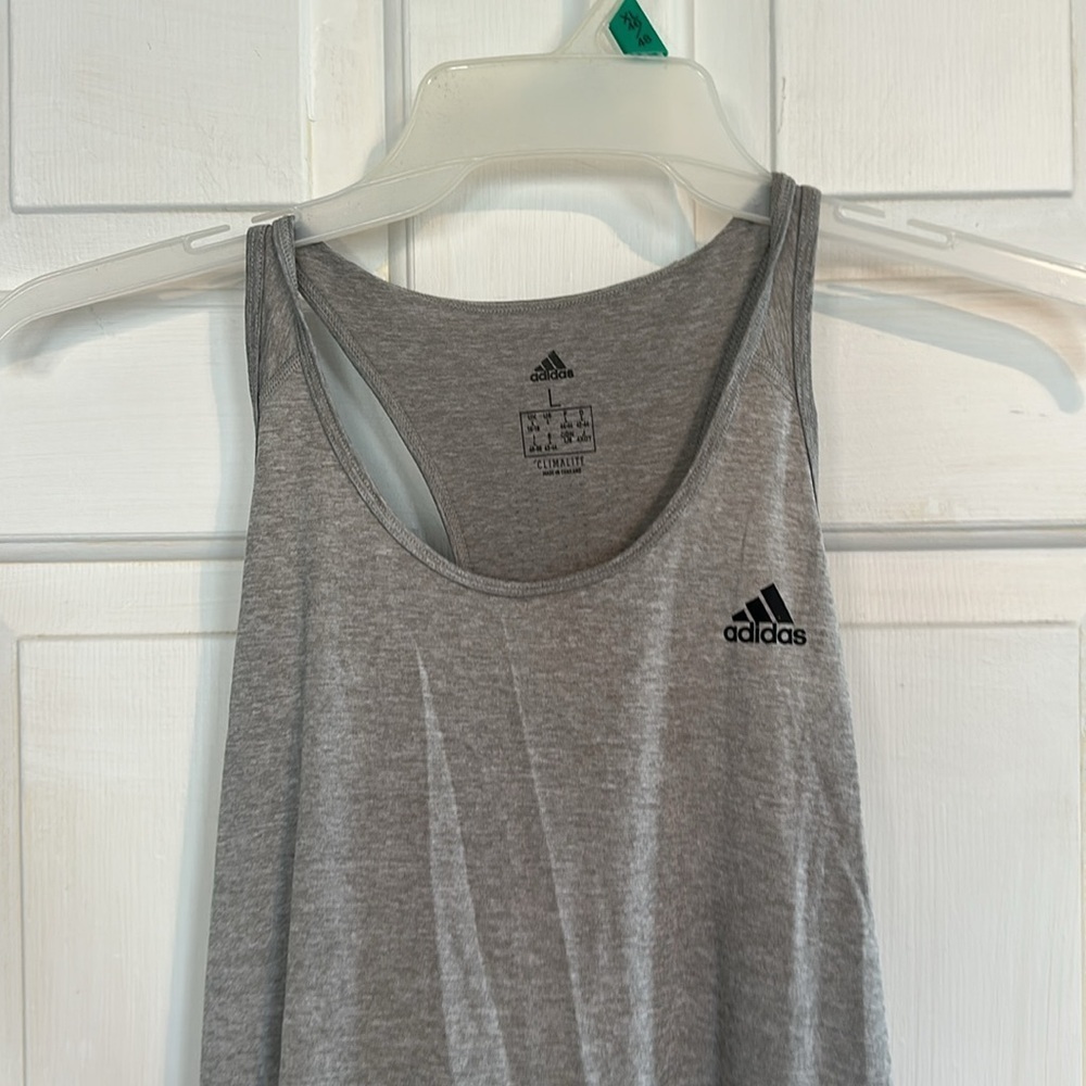 Adidas grey women’s tank size large - Picture 2 of 4
